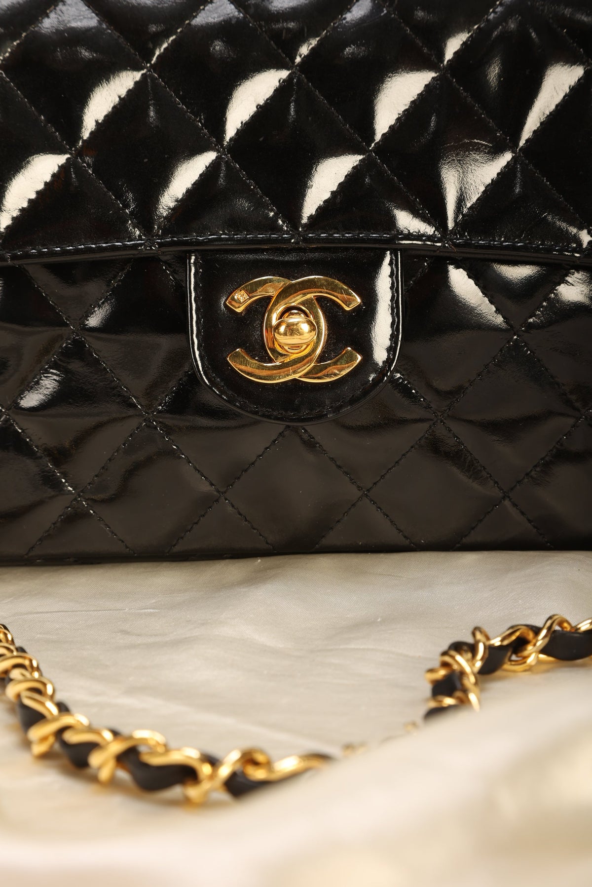 Chanel Patent Mini Square Flap