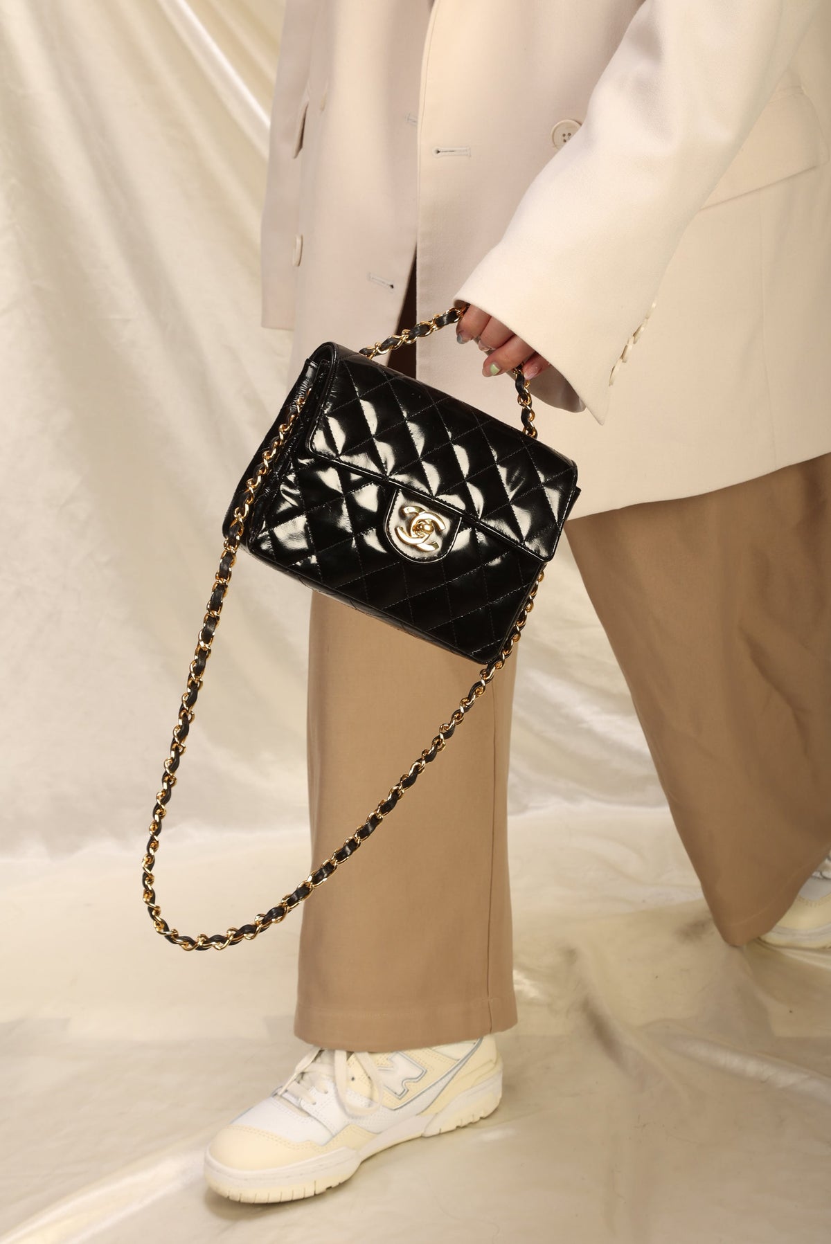 Chanel Patent Mini Square Flap