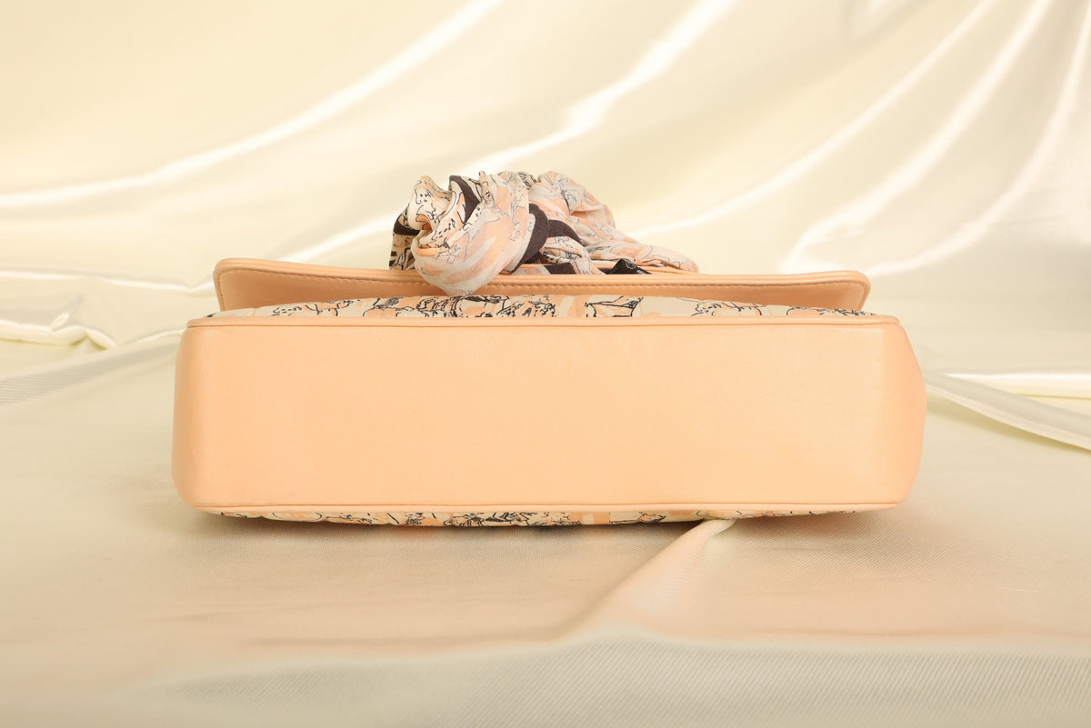Chanel Satin Coco Mademoiselle Scarf Flap Bag