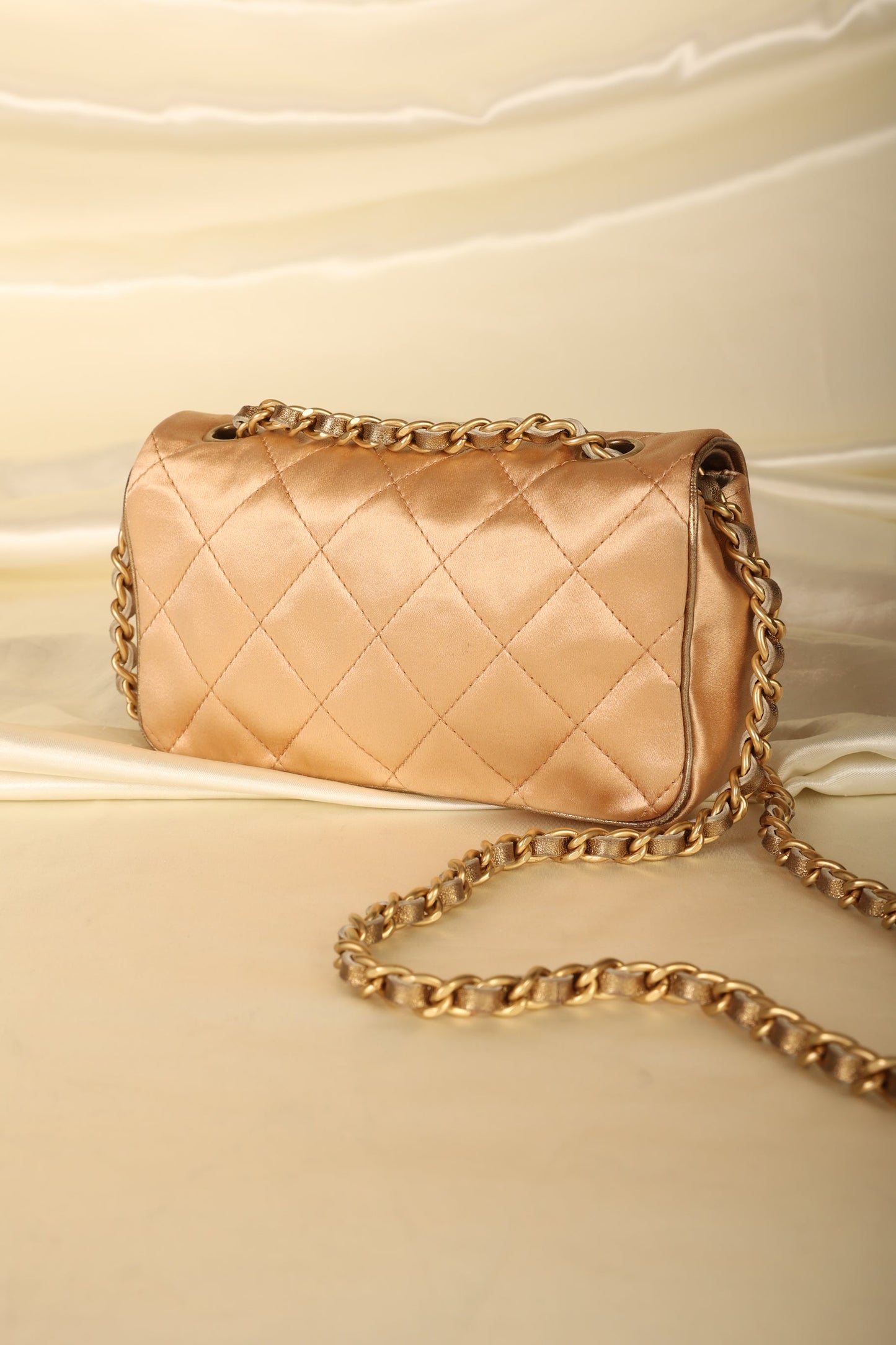 Chanel Satin Mini Turnlock Crossbody