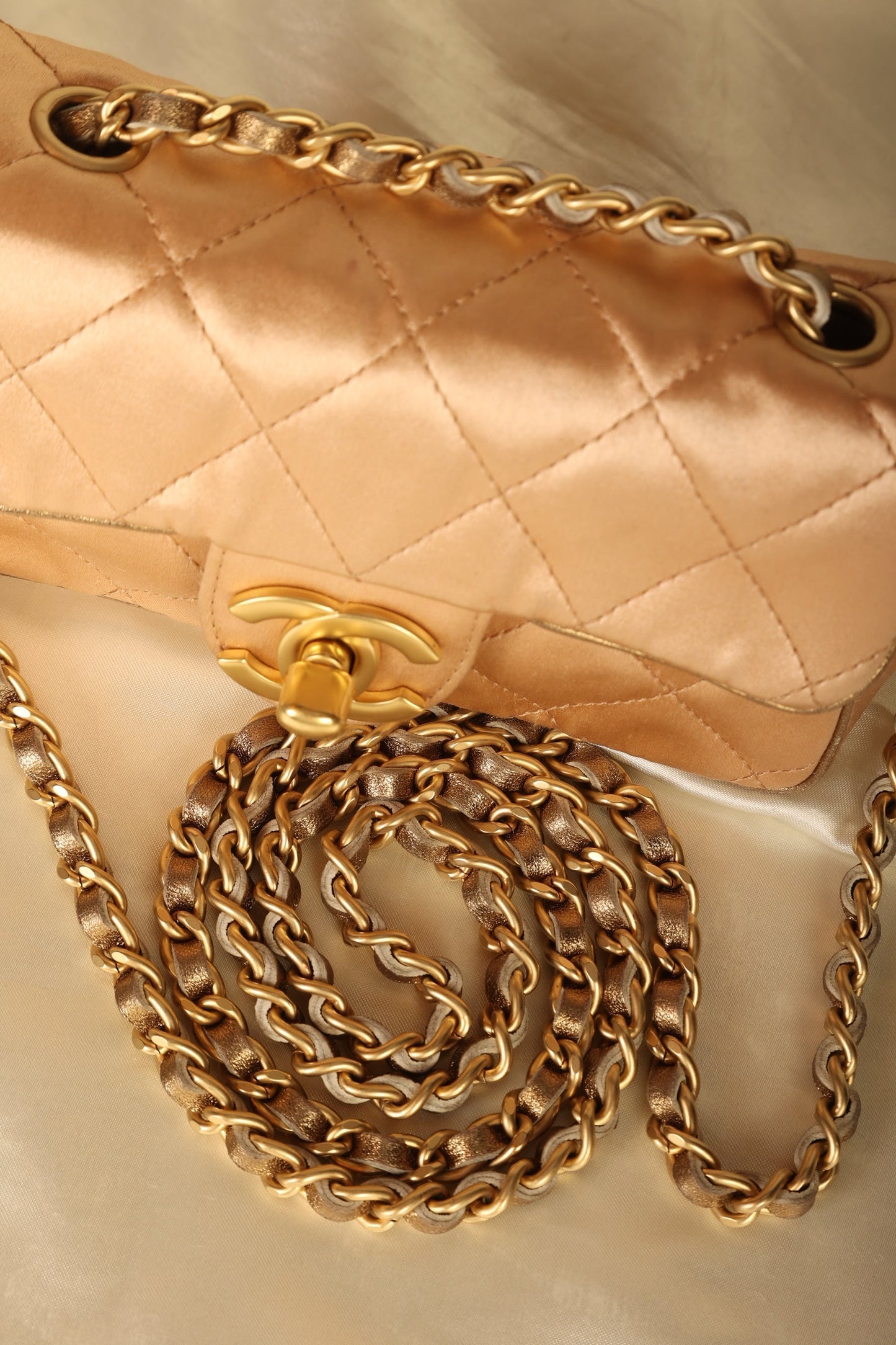 Chanel Satin Mini Turnlock Crossbody