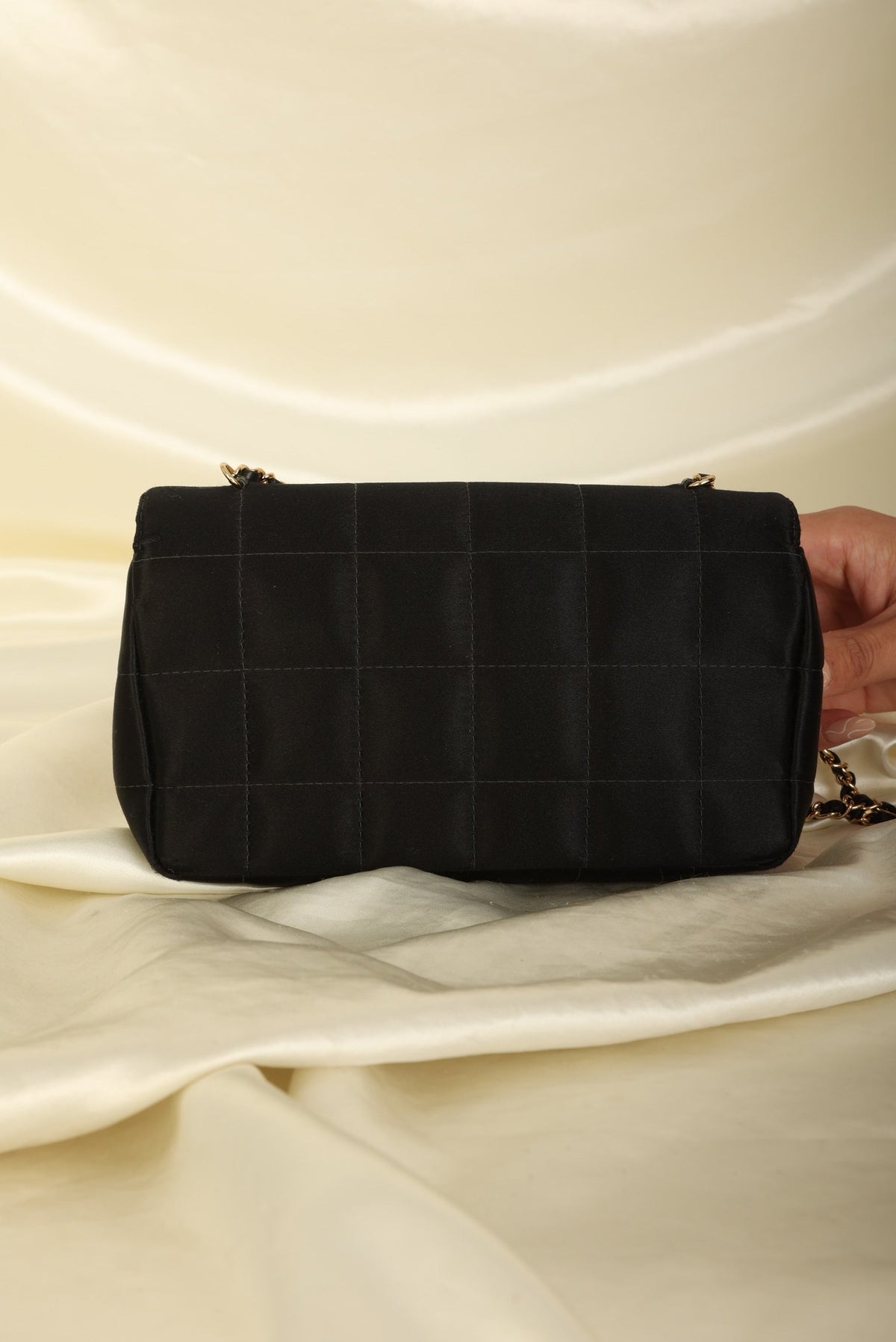 Chanel Satin Mini Chocolate Bar Flap
