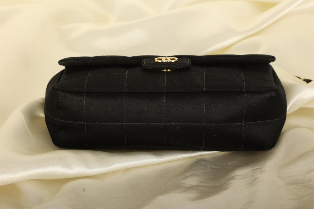 Chanel Satin Mini Chocolate Bar Flap