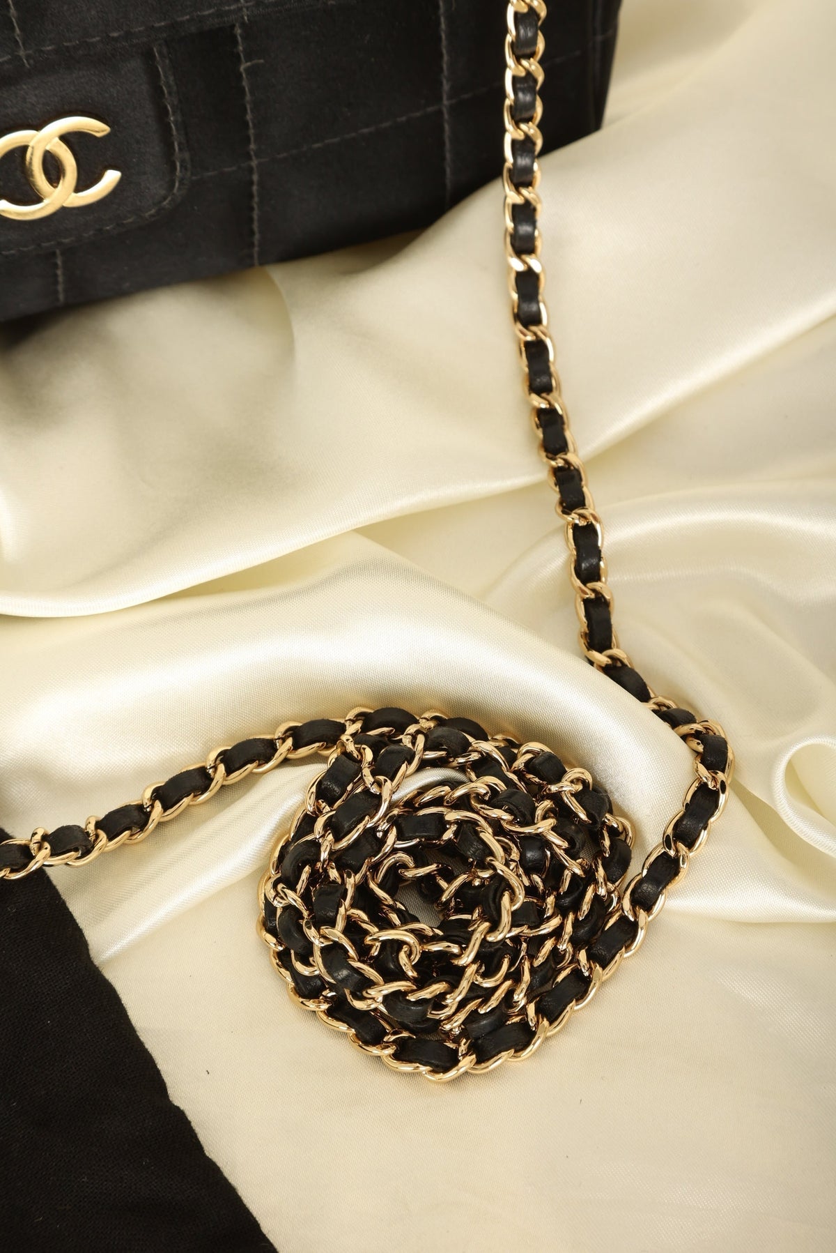 Chanel Satin Mini Chocolate Bar Flap