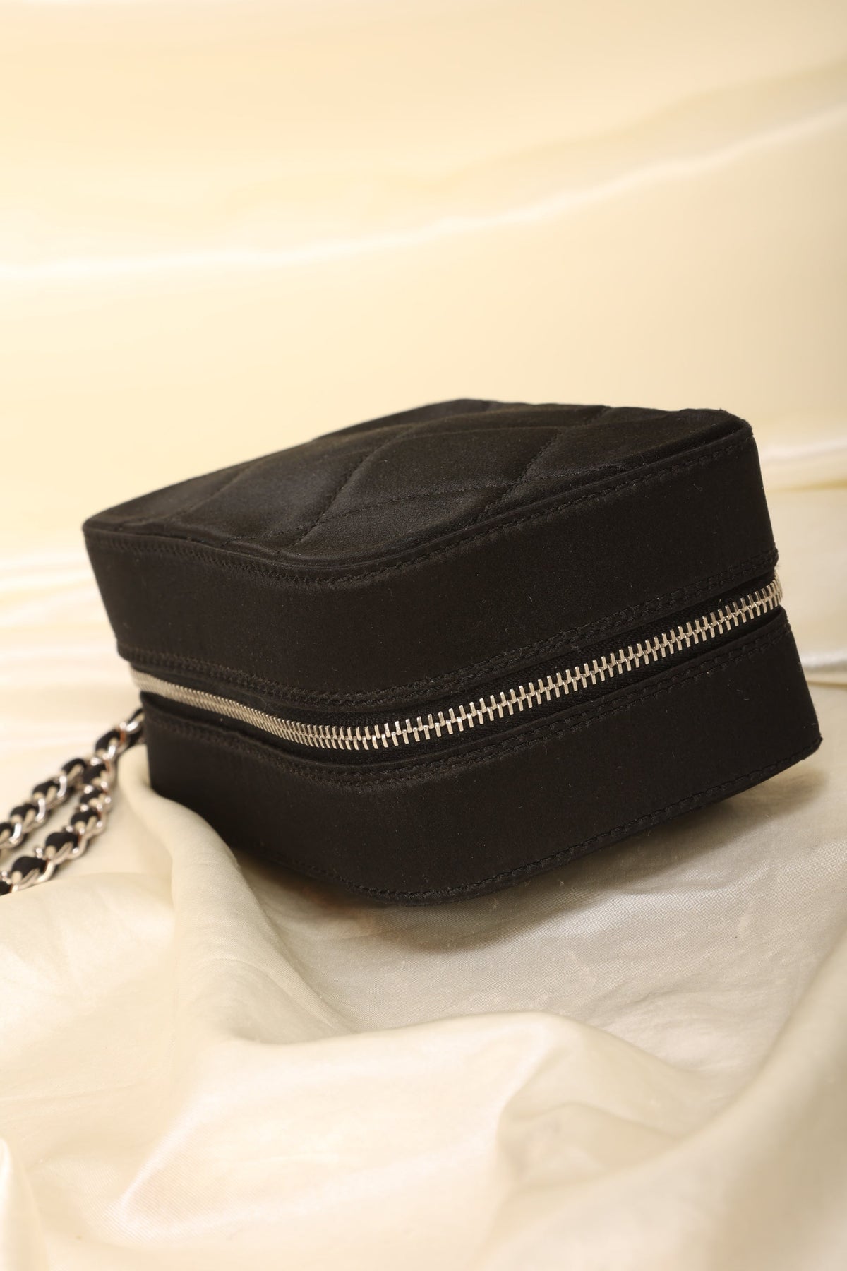 Chanel Satin Mini Box Bracelet Bag