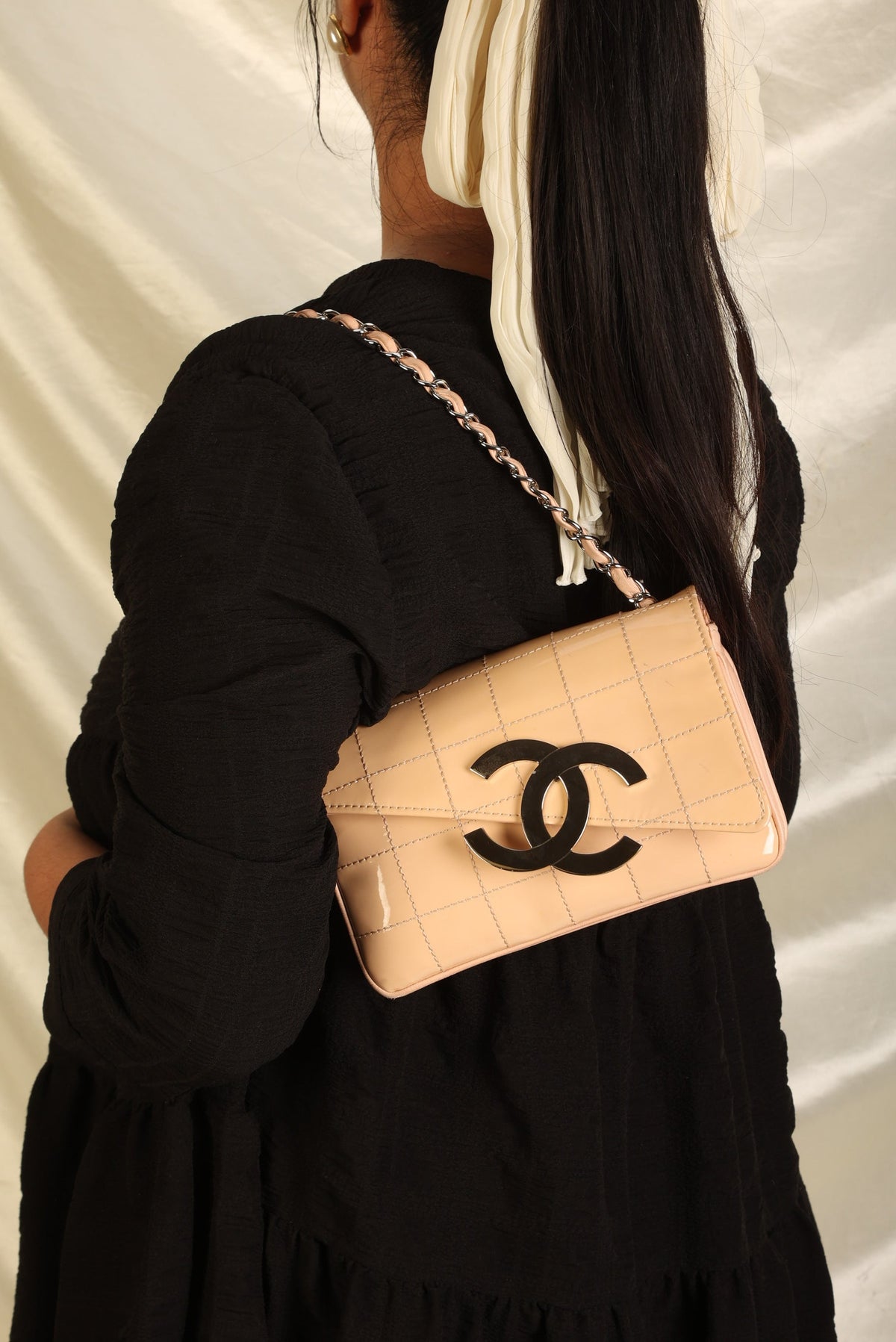Chanel Patent Mini Diagonal Pochette