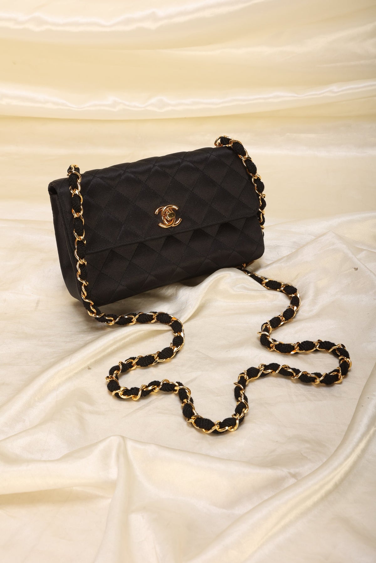 Chanel Satin Mini Half Flap