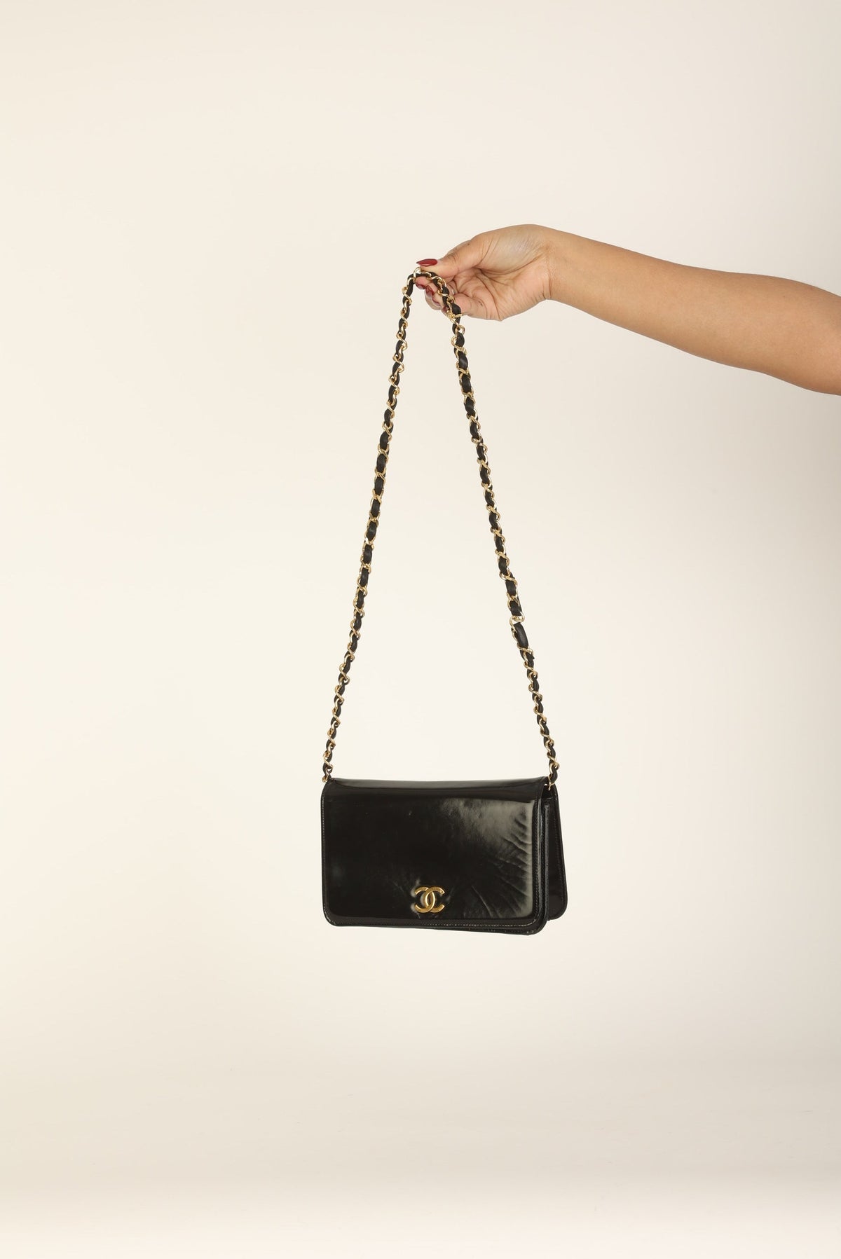 Chanel Patent Box Mini Full Flap