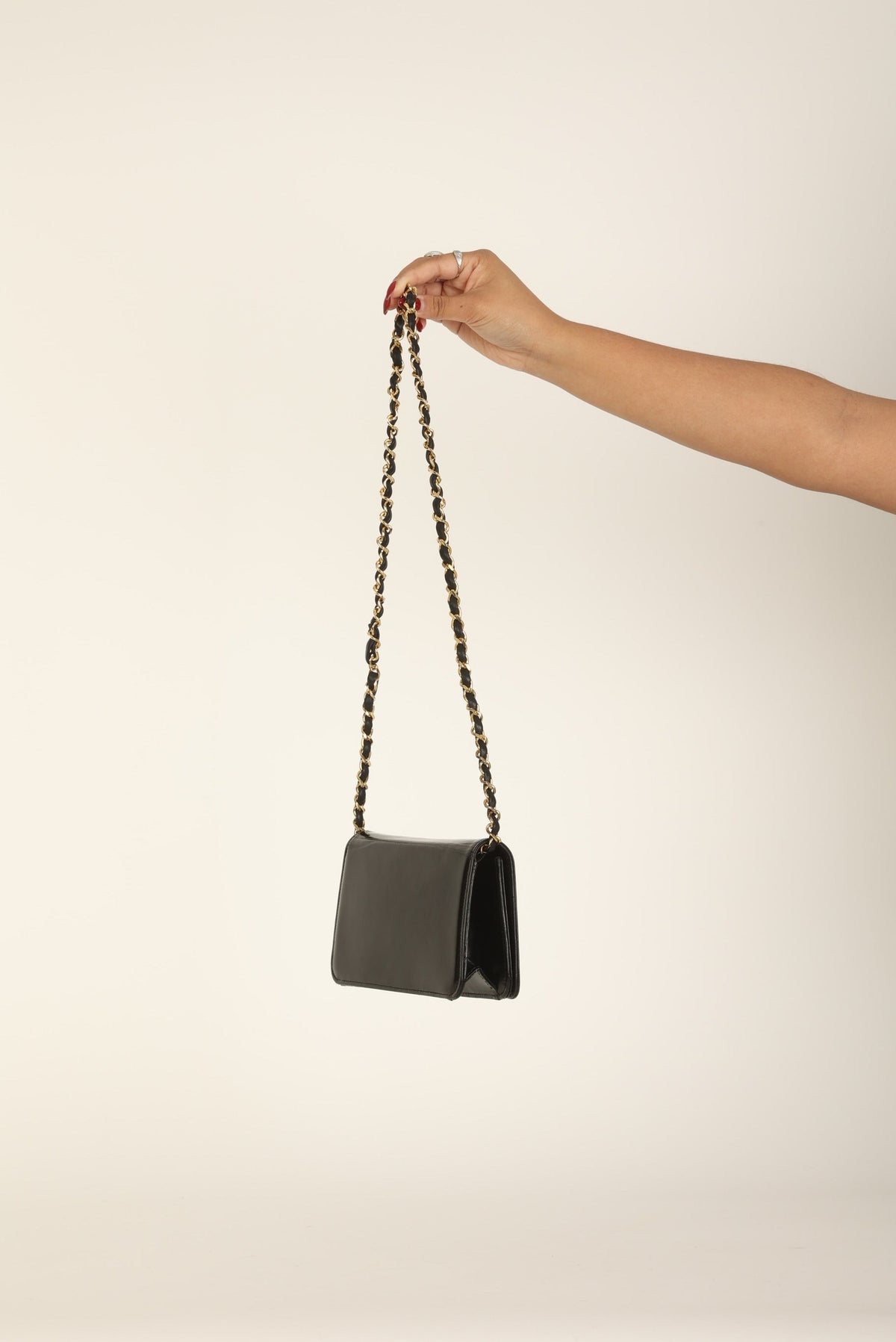 Chanel Patent Box Mini Full Flap