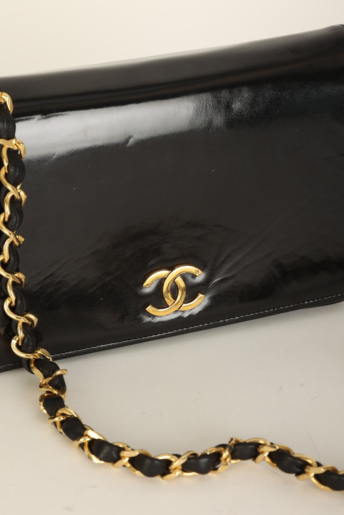 Chanel Patent Box Mini Full Flap