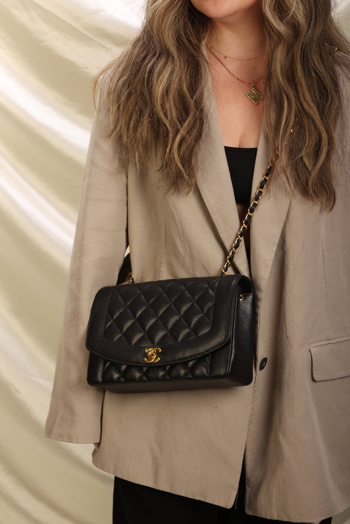 Chanel 1994 Caviar Medium Diana