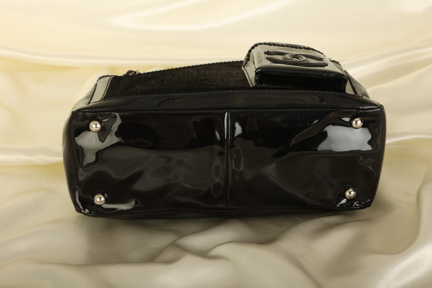 Chanel Pony Hair Patent Mini Tote