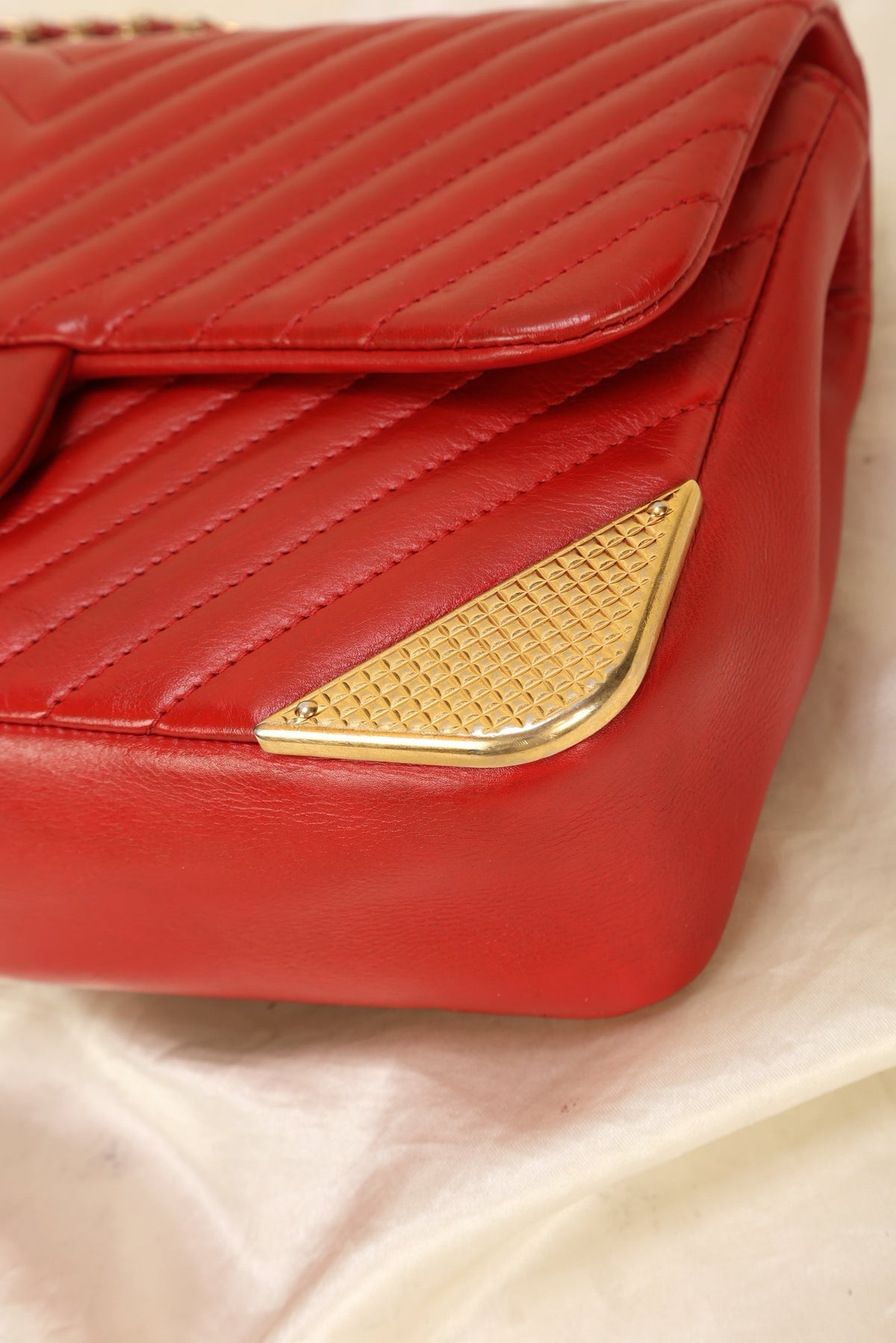 Chanel Rock the Corner Chevron Lambskin Half Flap