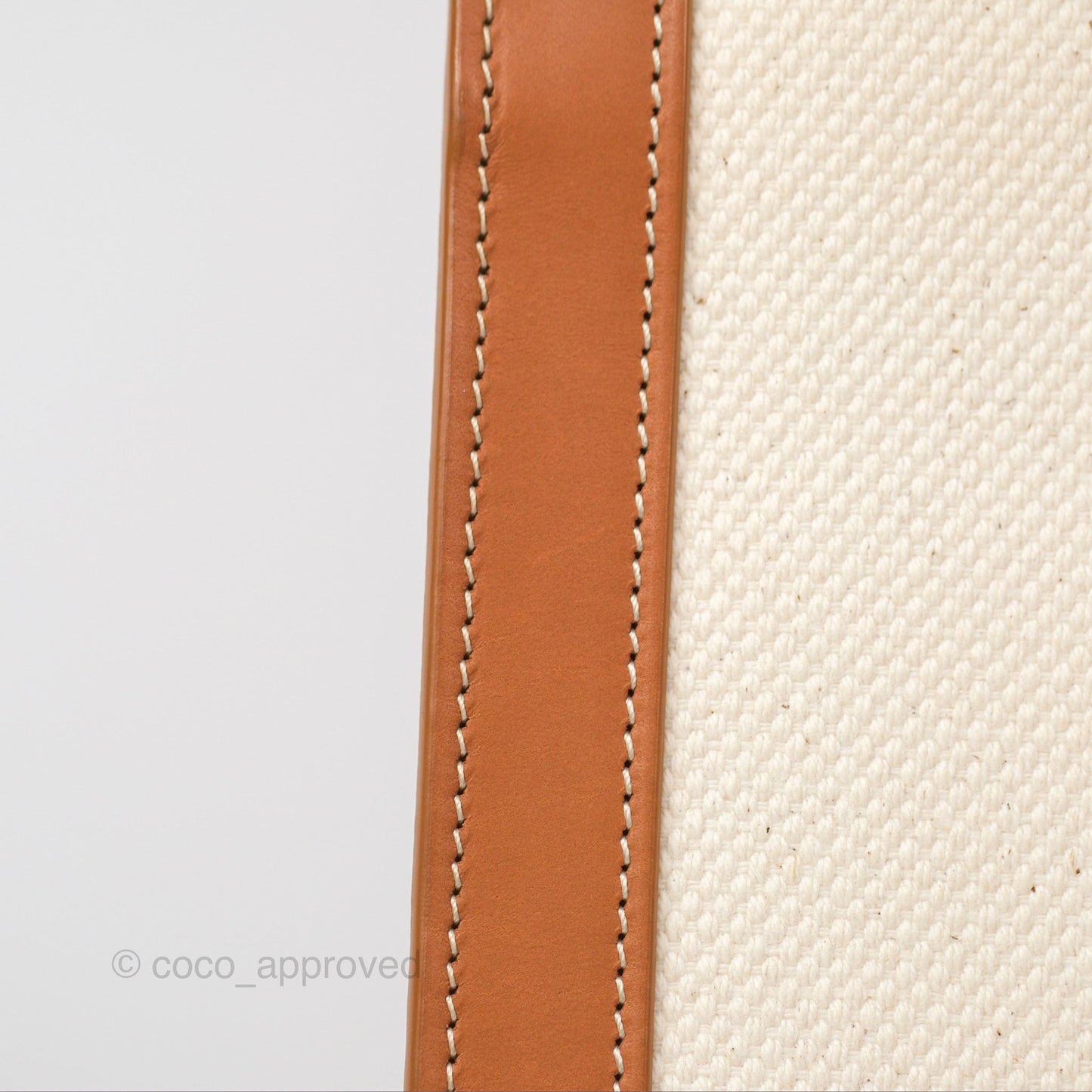 Celine Small Vertical Cabas Tote With Celine Print Natural/Tan