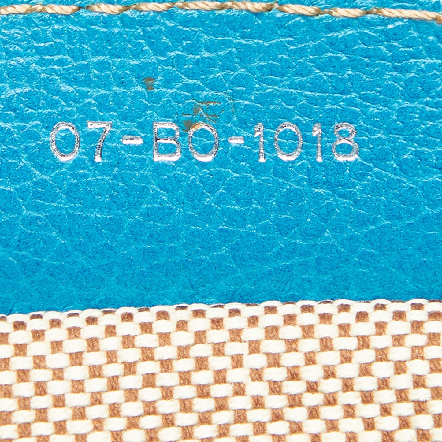Cannage Canvas Tote Bag Blue