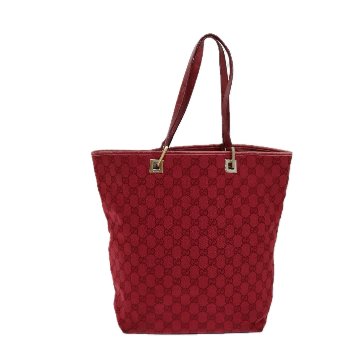 Gucci Gg Canvas Red Canvas Tote Bag