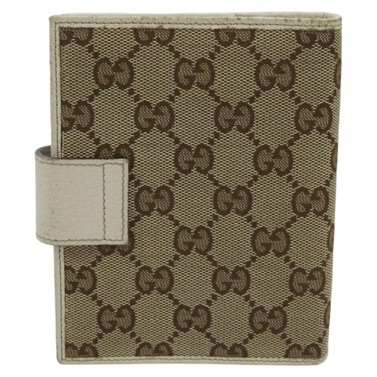 Gucci Couverture Agenda Beige Canvas Wallet