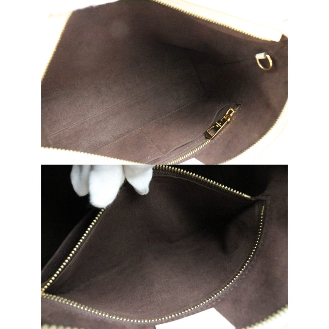 Very Good ( Rank A) ｜LV Monogram Leather Empreinte carryall PM White Shoulder Bag｜B25012202
