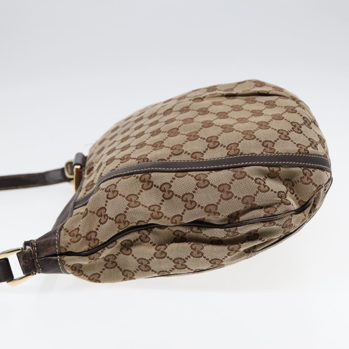 Gucci Abbey Brown Canvas Shoulder Bag