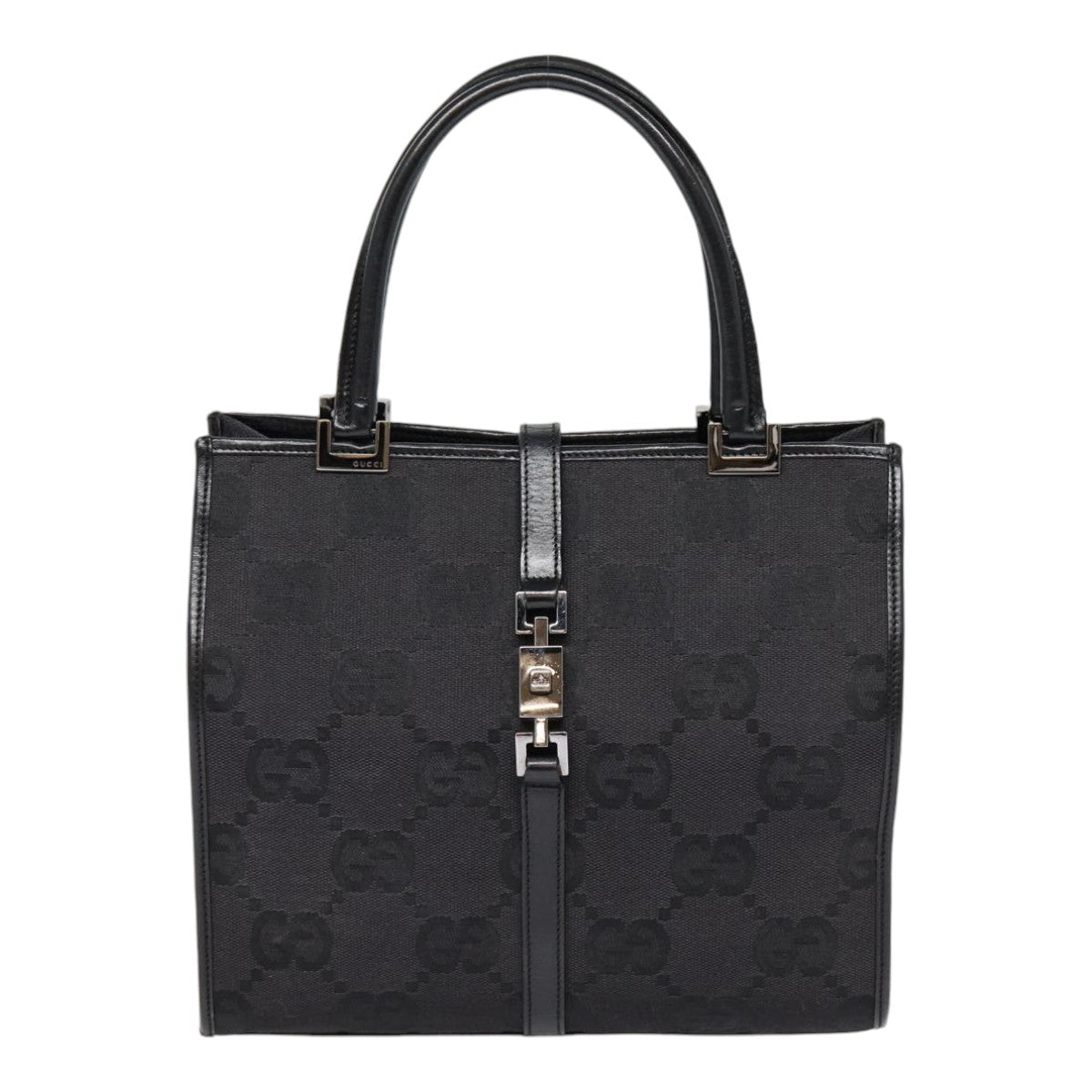 Gucci Gg Canvas Black Canvas Handbag ()