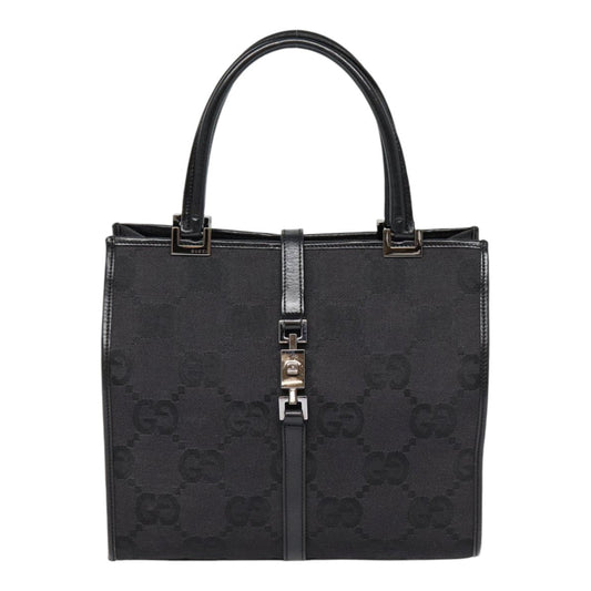 Gucci Gg Canvas Black Canvas Handbag ()