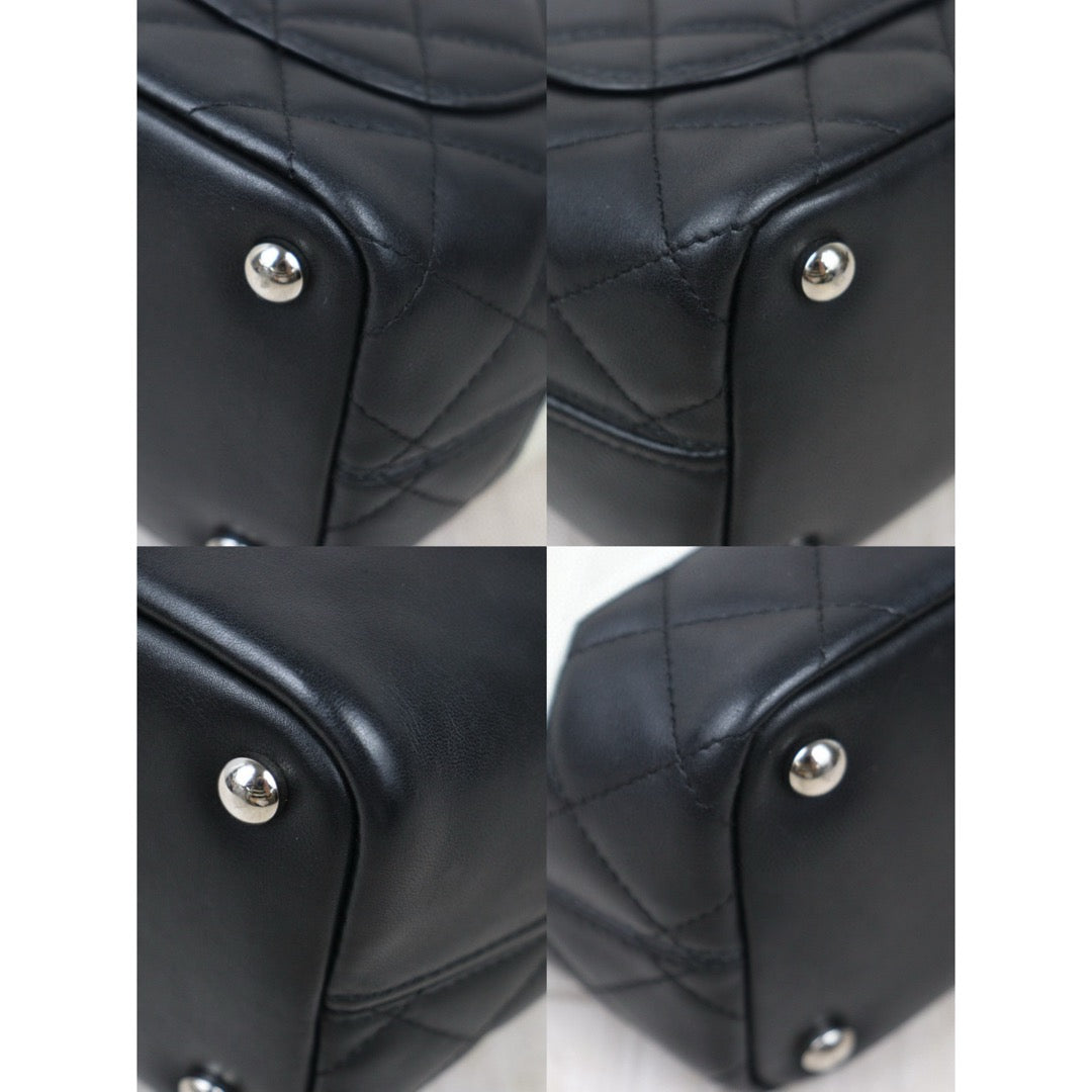 Good ( Rank AB) ｜ CHANEL Cambon Line Mini ToteBag Black White Made In 2003-2004 Year｜VT25030121