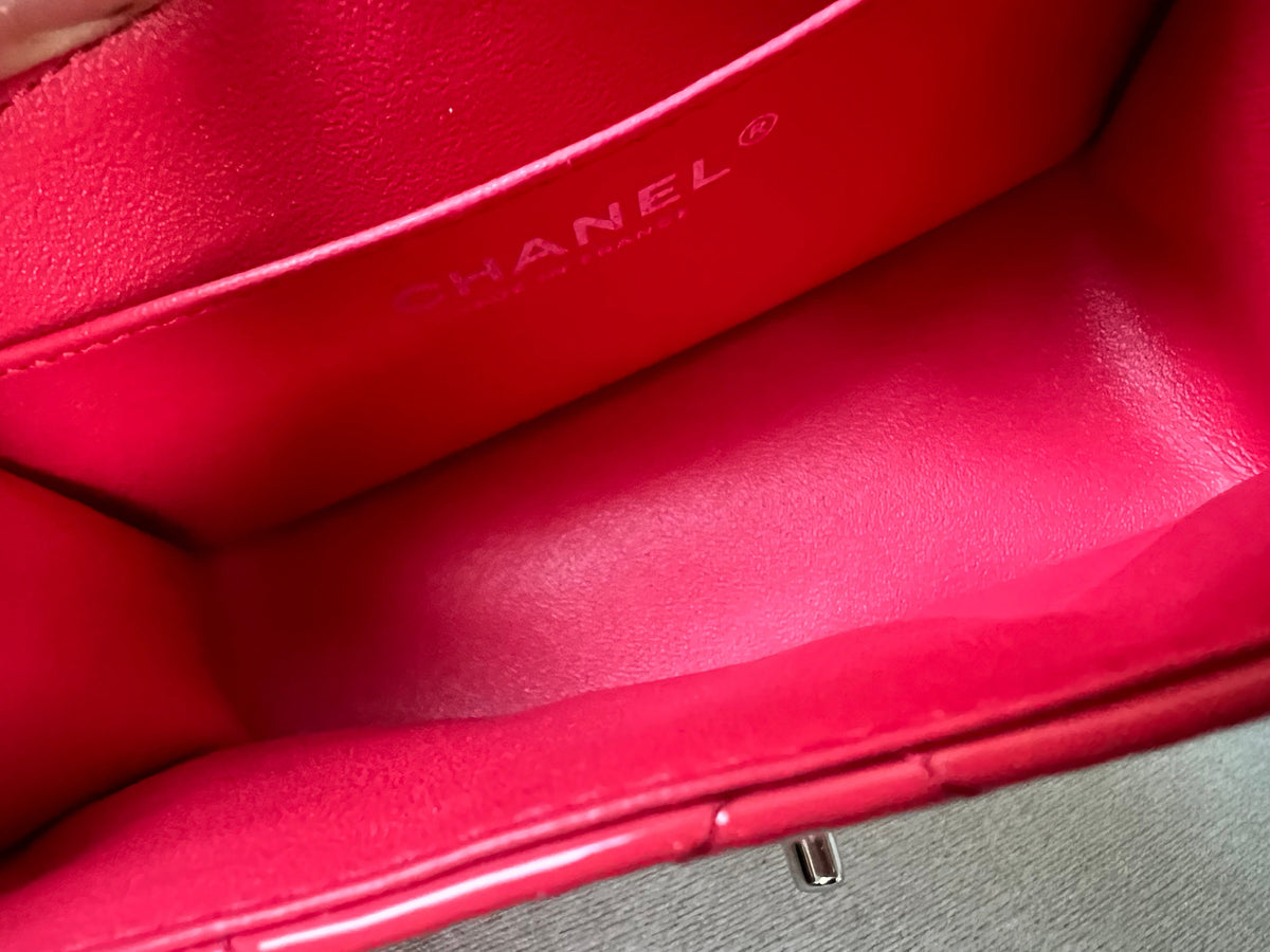 Chanel Square Mini Classic Flap in Pink Patent
