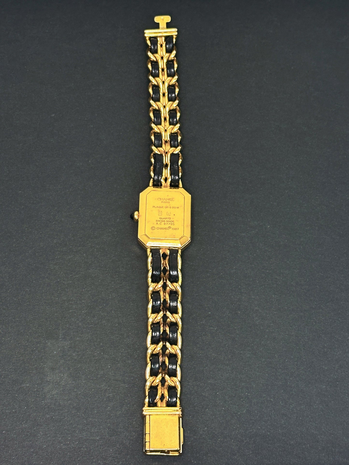 Chanel Premiere Quartz Watch Gold 1987 L size