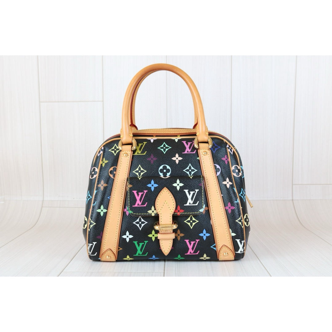 Rank AB｜  LV Monogram  Multicolor Bowling Bag Hand Bag ｜S24082201
