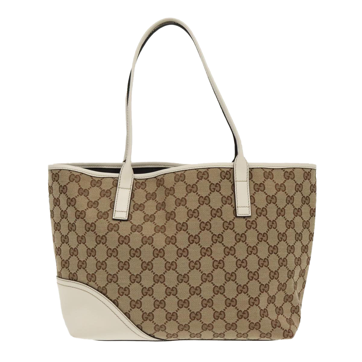 Gucci Britt Beige Canvas Tote Bag