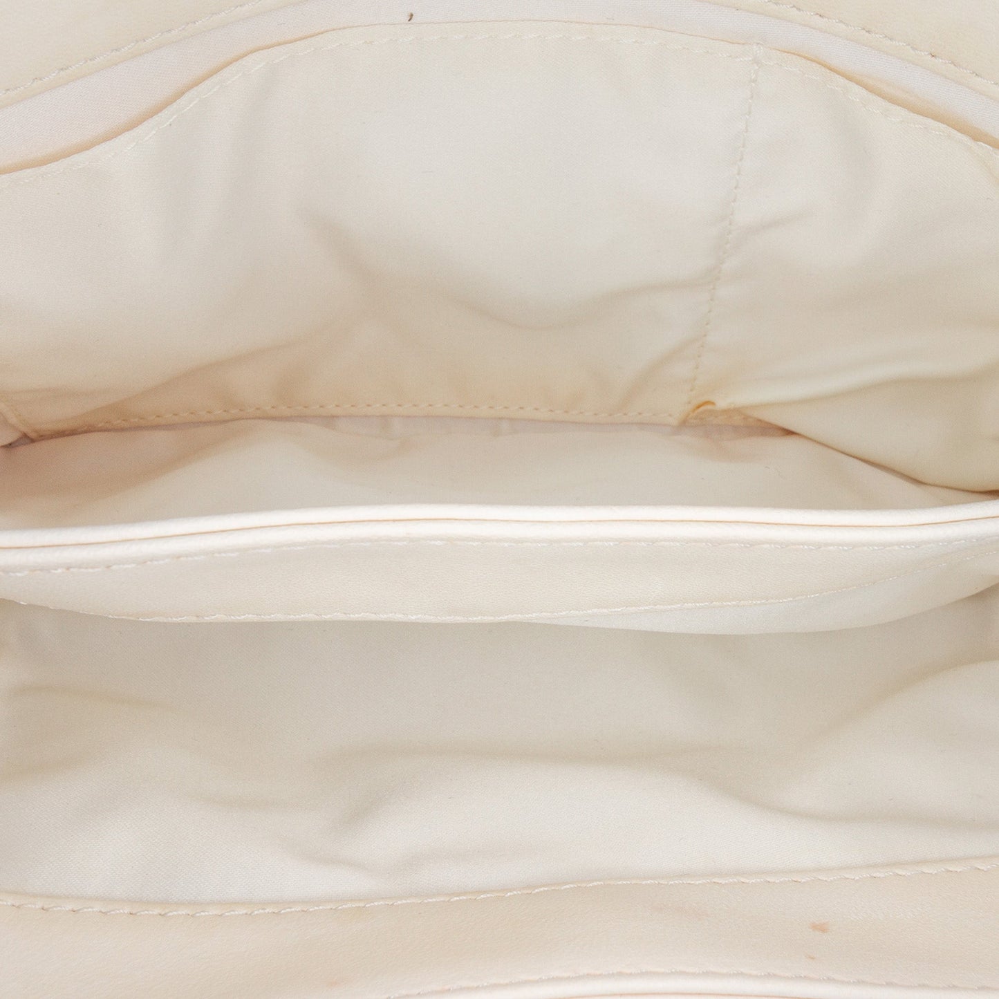 White Chanel Medium Quilted Lambskin 3 Accordion Flap Shoulder Bag