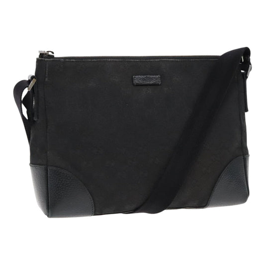 Gucci Black Canvas Shoulder Bag ()