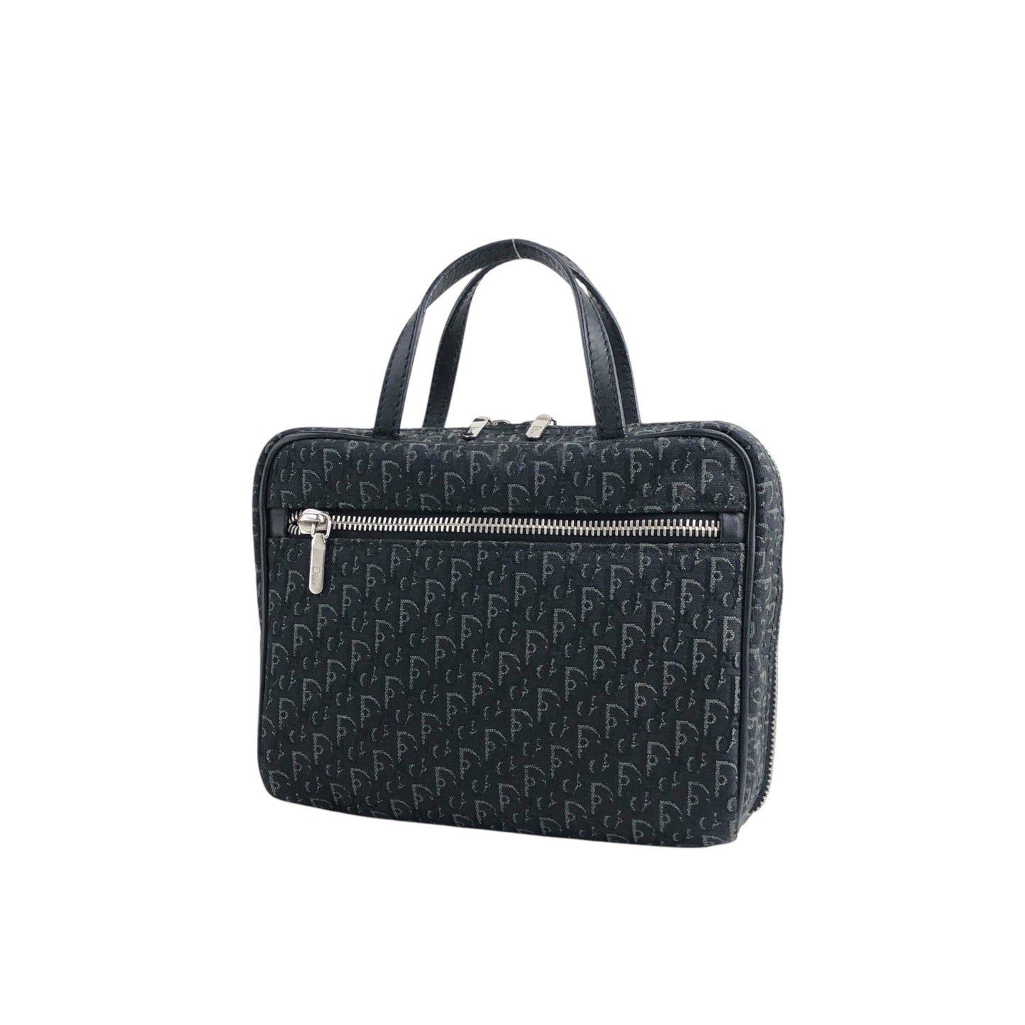 Christian Dior Trotter Handbag Black Vintage 77mucw