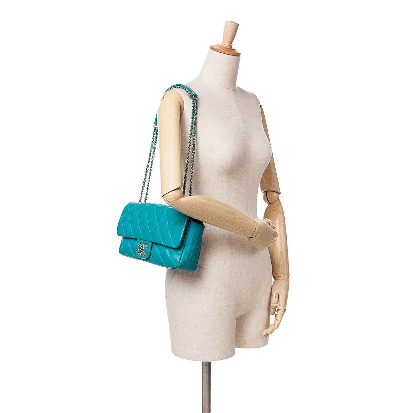 Green Chanel Paris-Seoul Medium Lambskin Coco Rain Flap Shoulder Bag