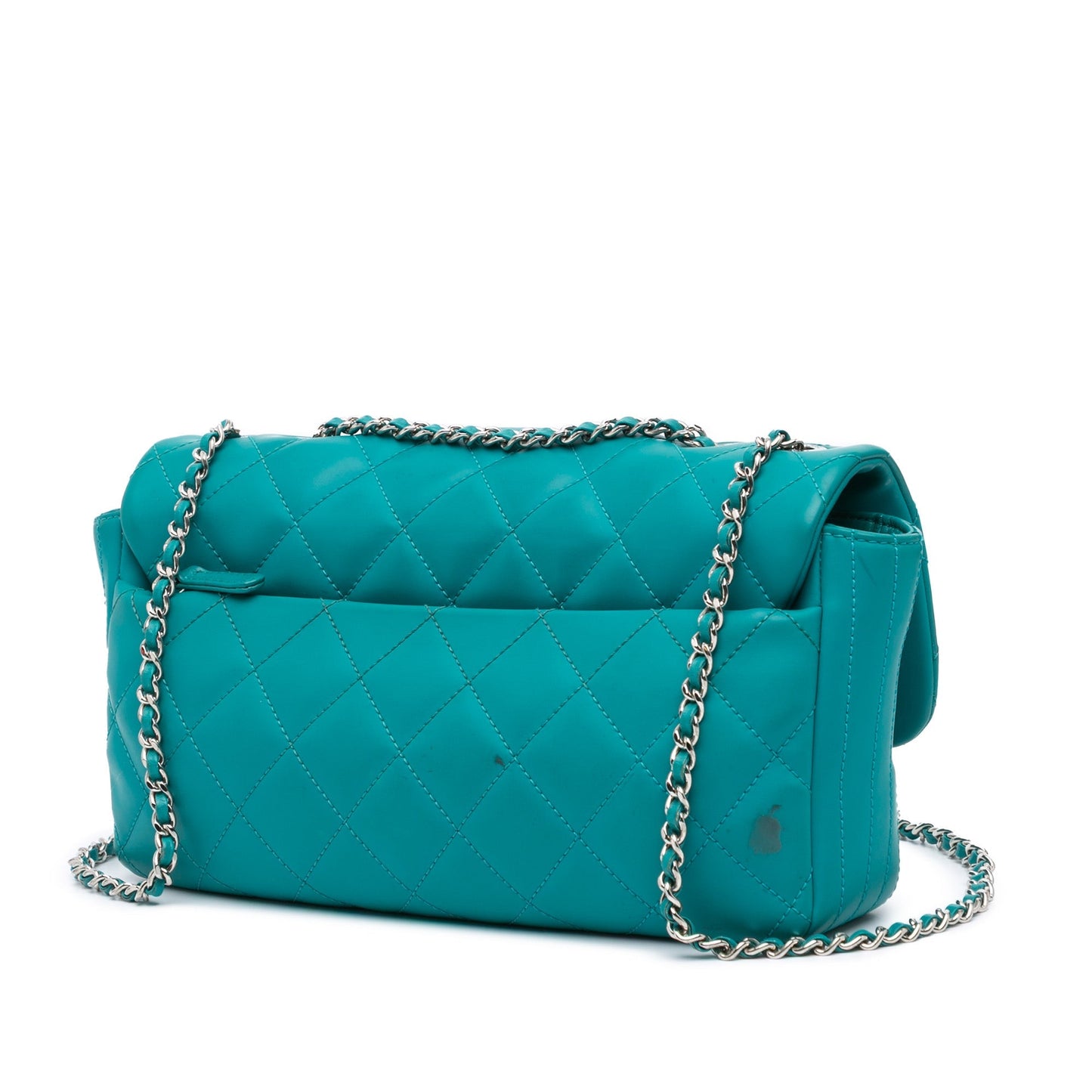 Green Chanel Paris-Seoul Medium Lambskin Coco Rain Flap Shoulder Bag