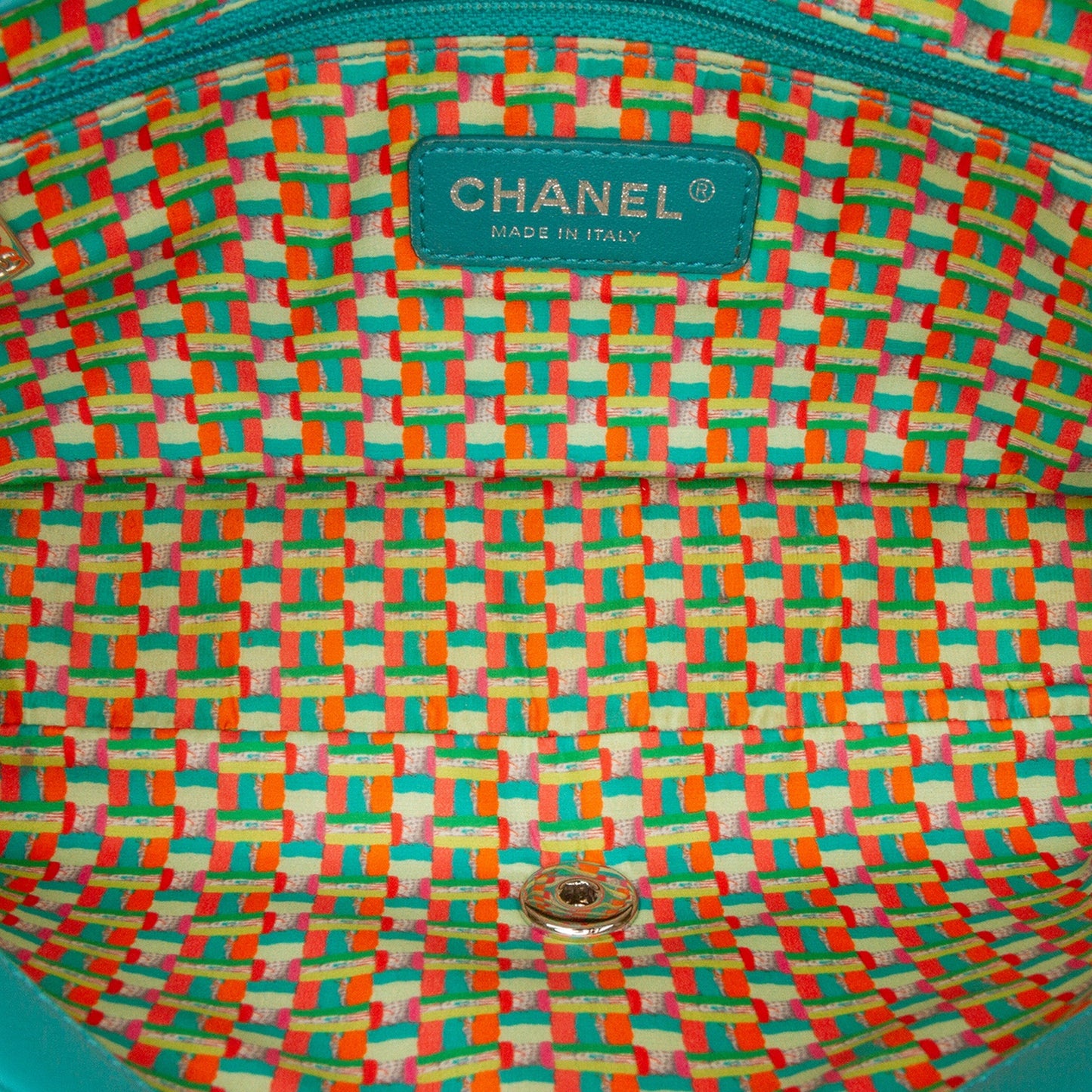 Green Chanel Paris-Seoul Medium Lambskin Coco Rain Flap Shoulder Bag