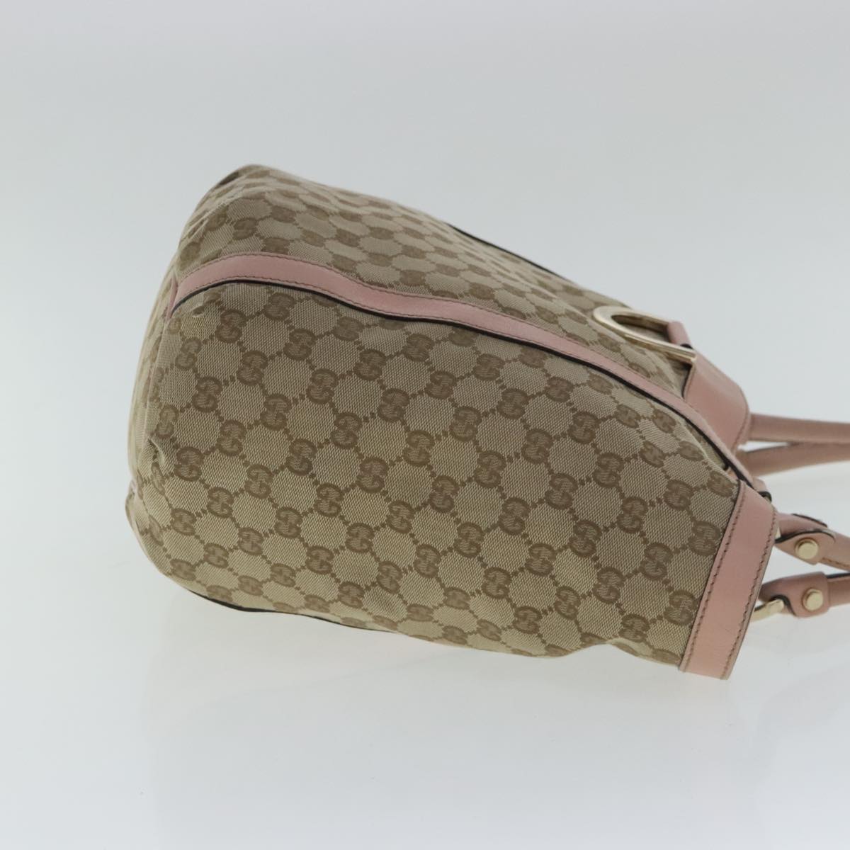 Gucci D-Ring Beige Canvas Tote Bag
