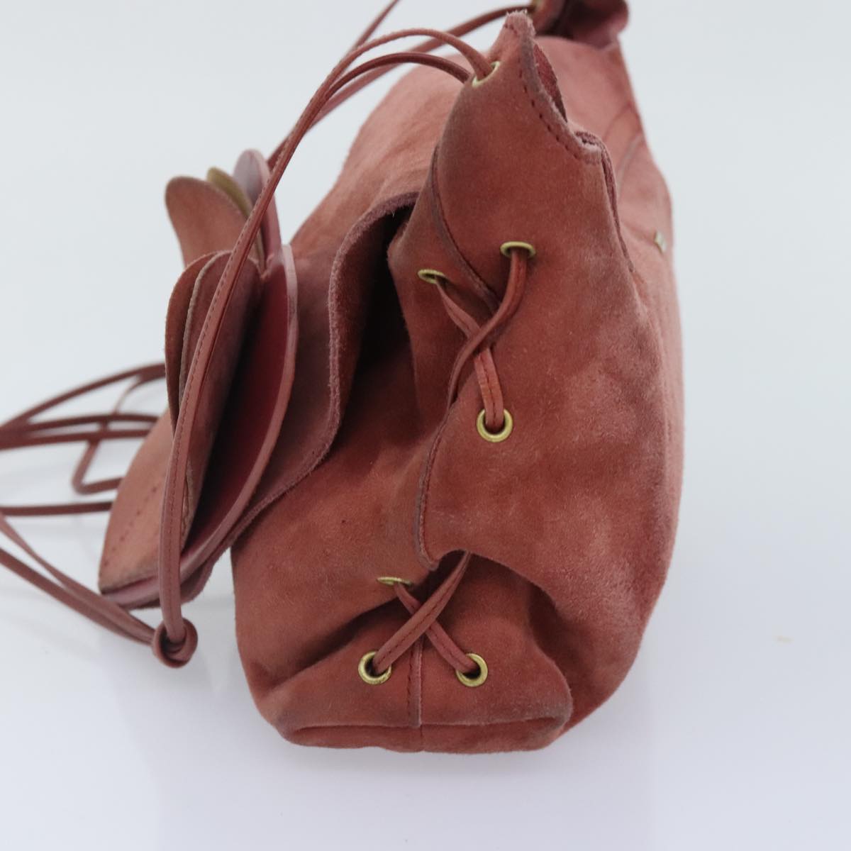 Gucci Red Suede Shoulder Bag