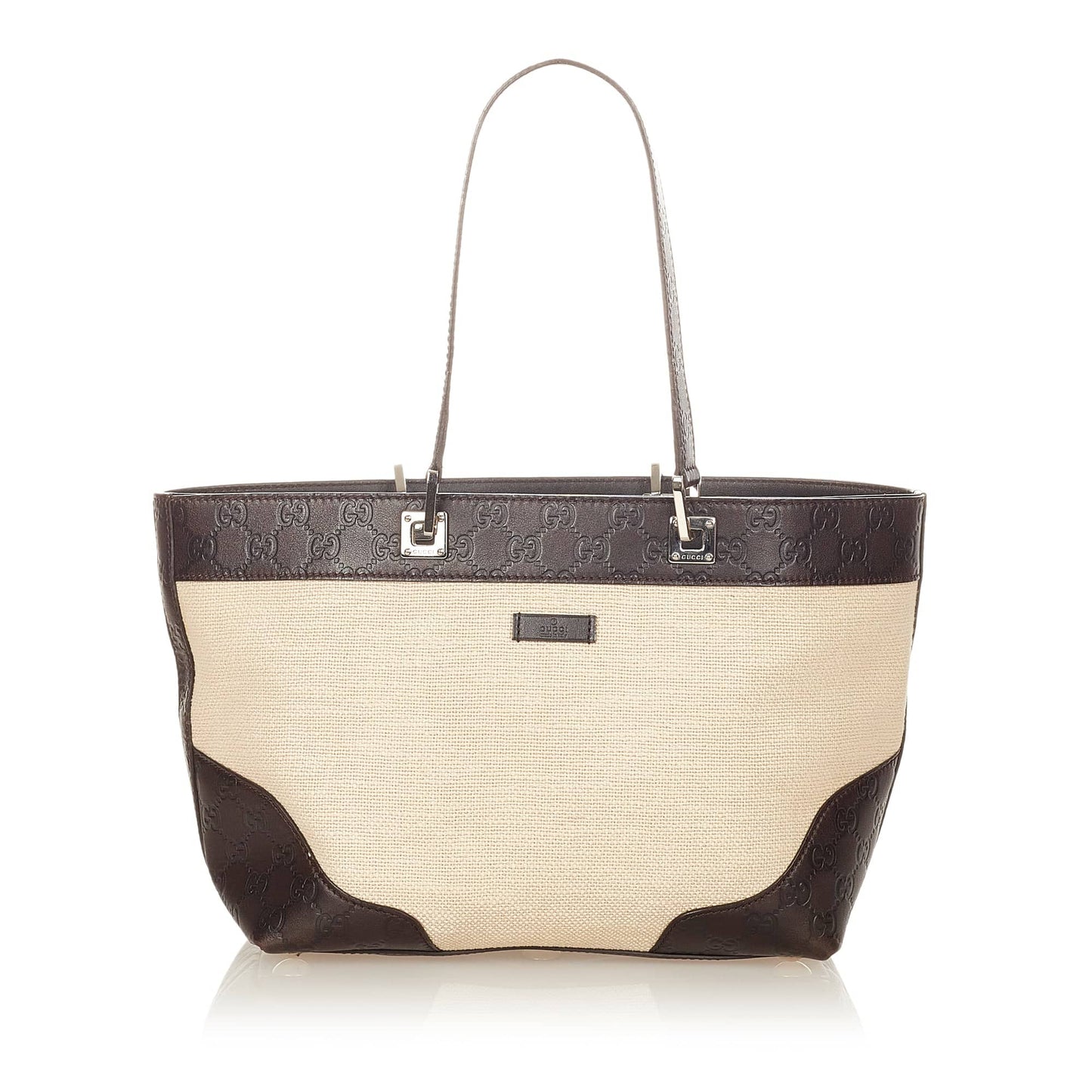 Gucci Tote Bag Brown Canvas