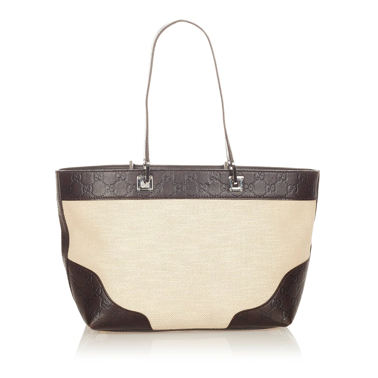 Gucci Tote Bag Brown Canvas