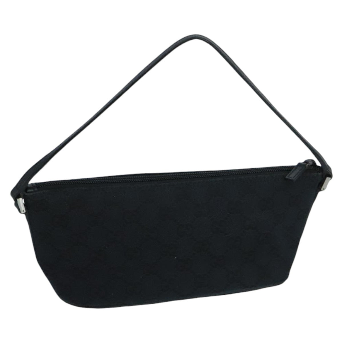 Gucci Baguette Black Canvas Clutch Bag
