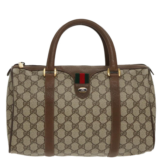 Gucci Boston Beige Canvas Travel Bag ()
