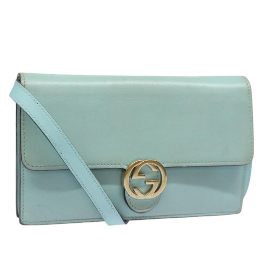 Gucci Blue Leather Wallet  ()