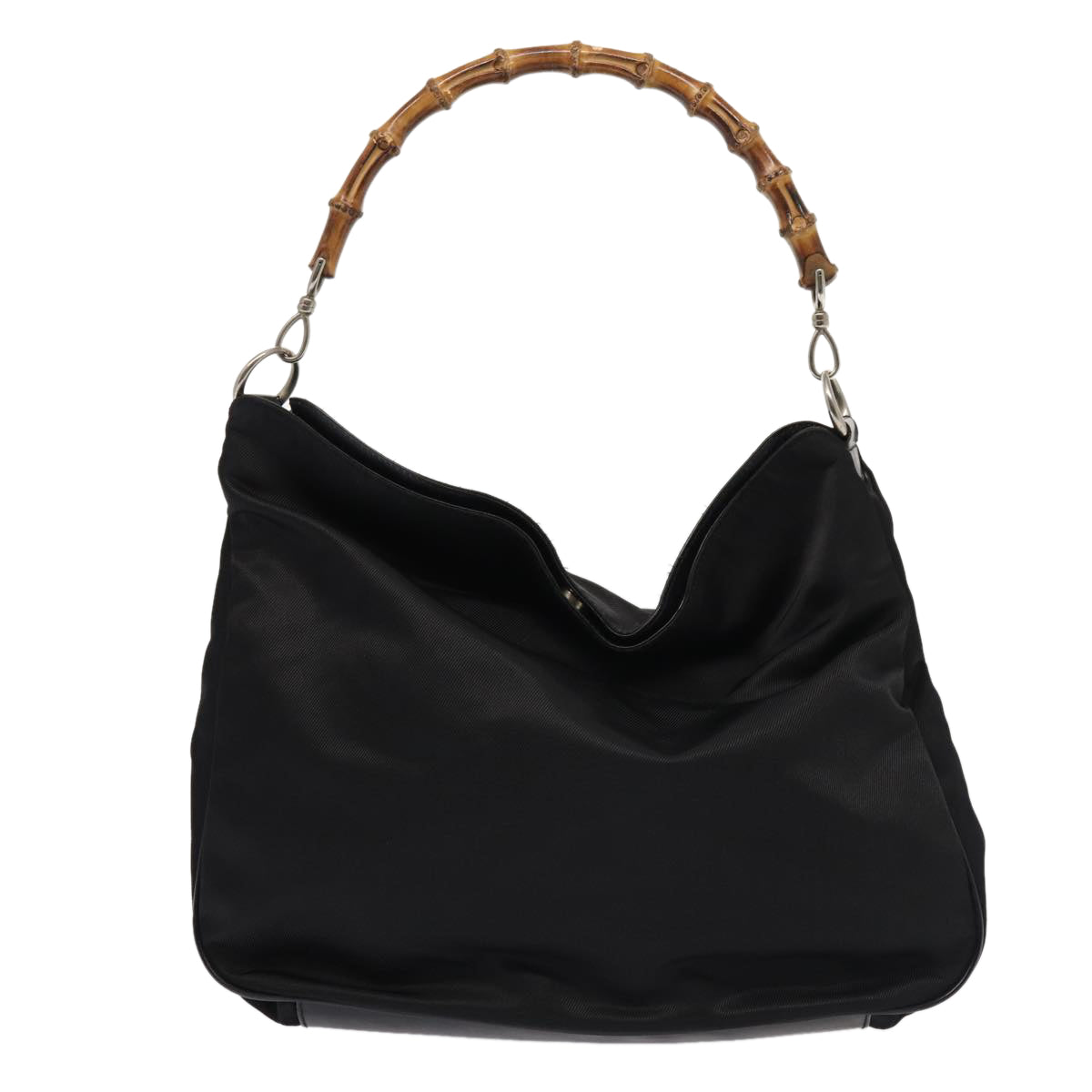 Gucci Bamboo Black Synthetic Handbag ()