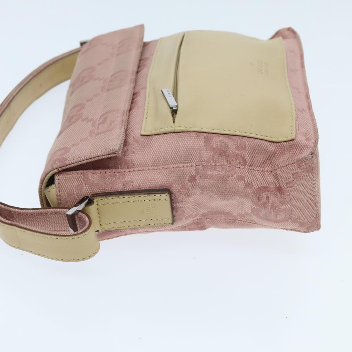 Gucci Gg Canvas Pink Canvas Shoulder Bag