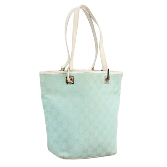 Gucci Blue Canvas Tote Bag ()