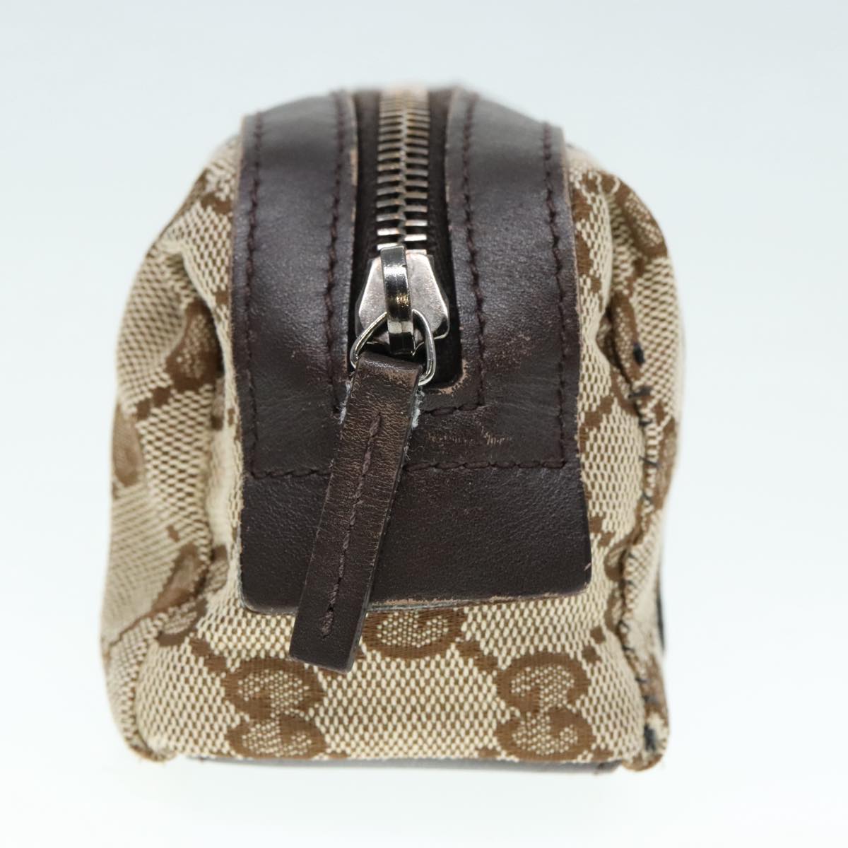 Gucci Web Beige Canvas Clutch Bag