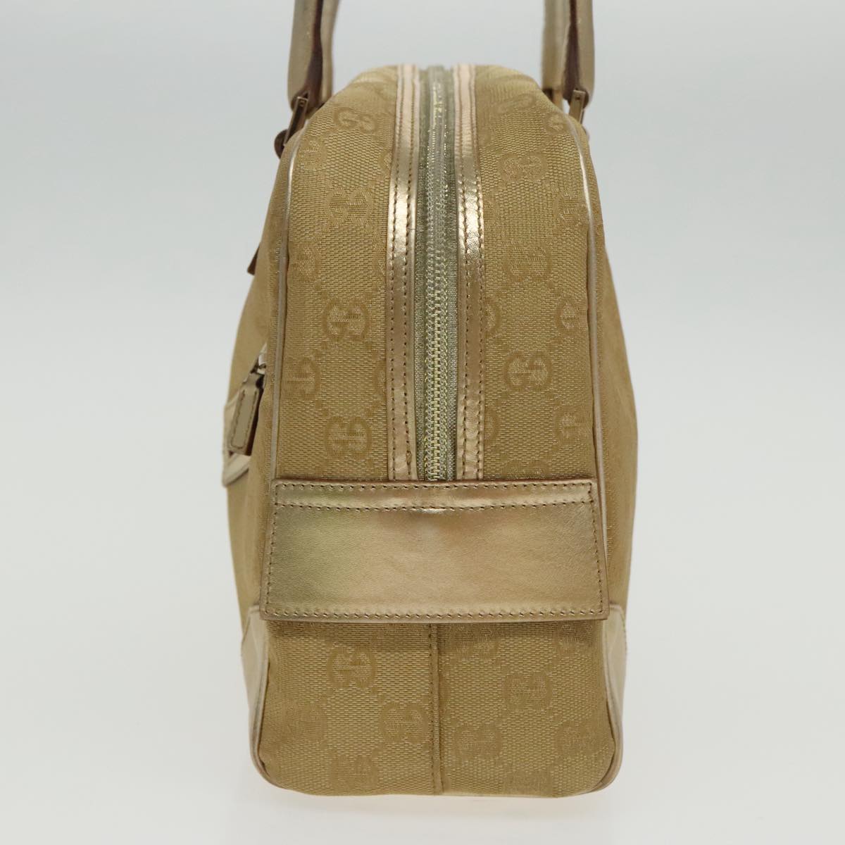 Gucci Gold Canvas Handbag
