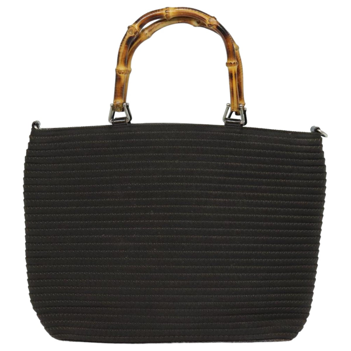 Gucci Bamboo Brown Synthetic Handbag