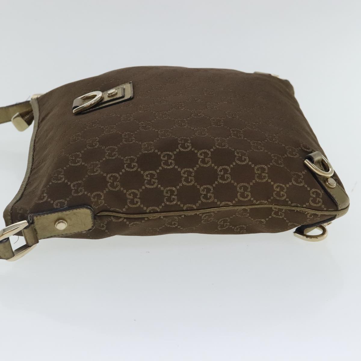 Gucci Abbey Brown Canvas Shoulder Bag